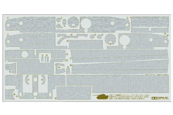 1/35 TigerI Mid-Late Zimmerit coating Sheet