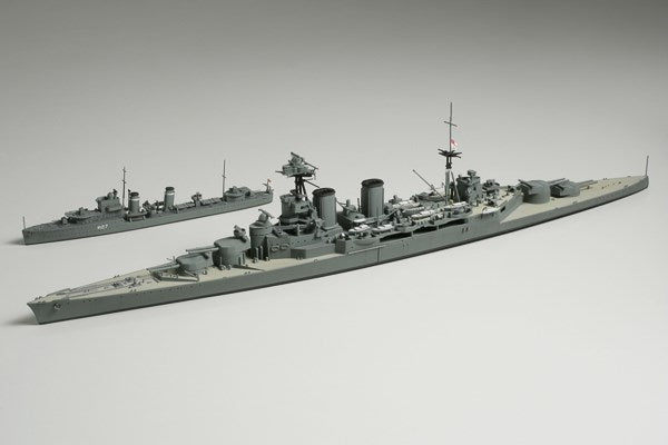 1/700 British Battle Cruiser Hood & E Class Destro