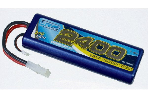 LRP LiPo power pack 2400-7,4v-25C-stickpack hardca