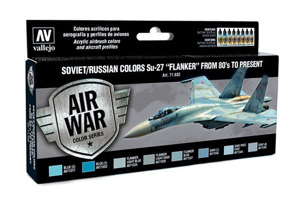 Soviet/Russian colors Su-27 'Flanker'  8x17ml