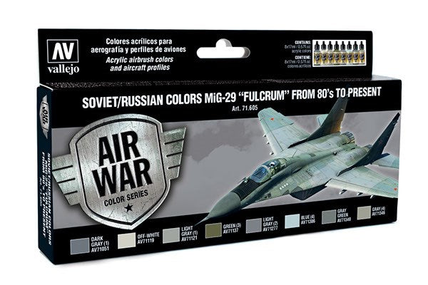 Soviet/Russian colors MiG-29 'Fulcrum' 8x17ml