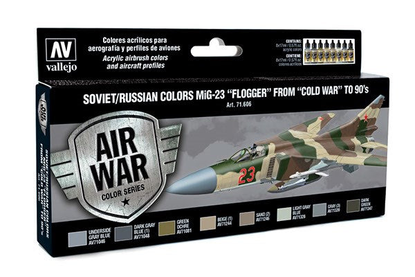 Soviet/Russian colors MiG-23 'Flogger' 8x17ml