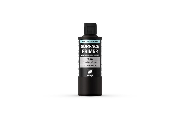 Auxiliary Gloss Black Primer, 200ml.