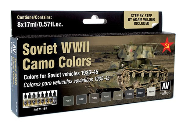 Soviet WWII Camo colors 8x17ml