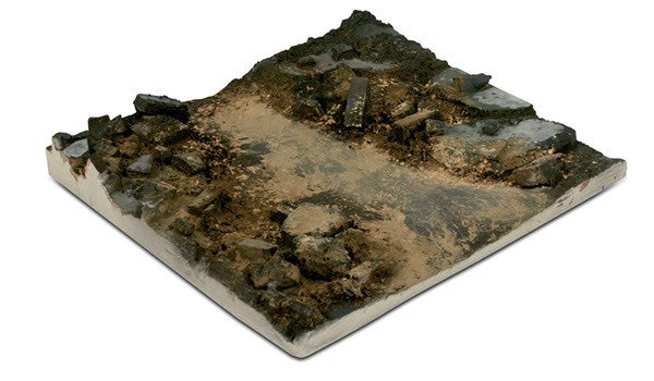 Scenics Diorama Bases Rubble Street Section 14x14c