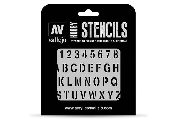 Stencil Stamp Font