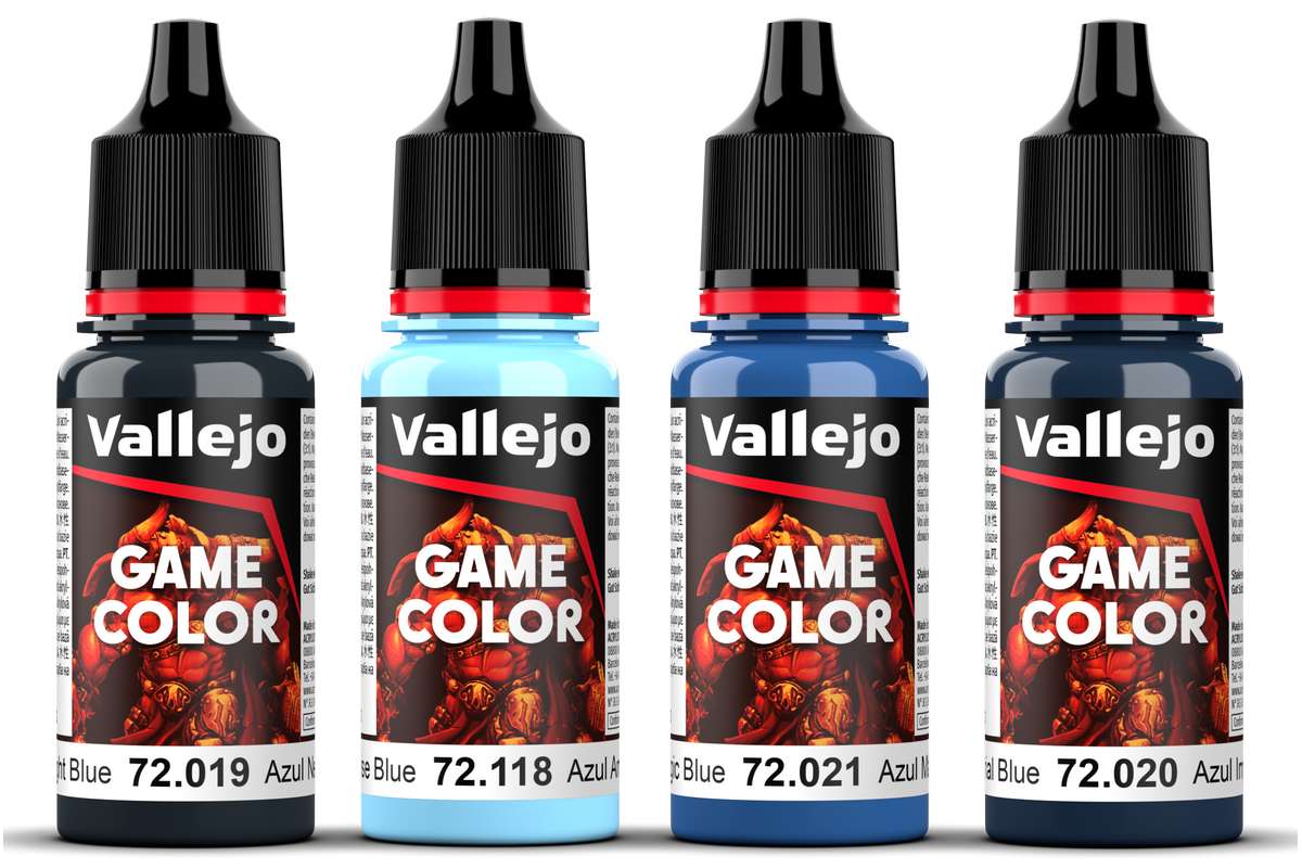 Game Color, blue color set 4x18ml