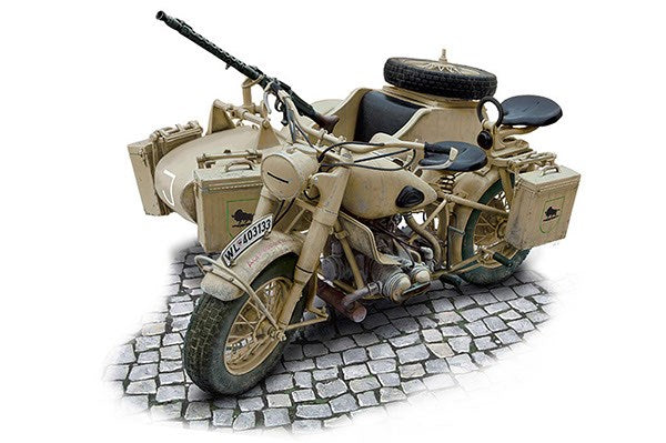 1:9 BMW R75 German Milit. Motor. w/Sidecar