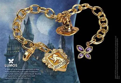 HP LUMOS HUFFLEPUFF CHARM BRACELET 7714