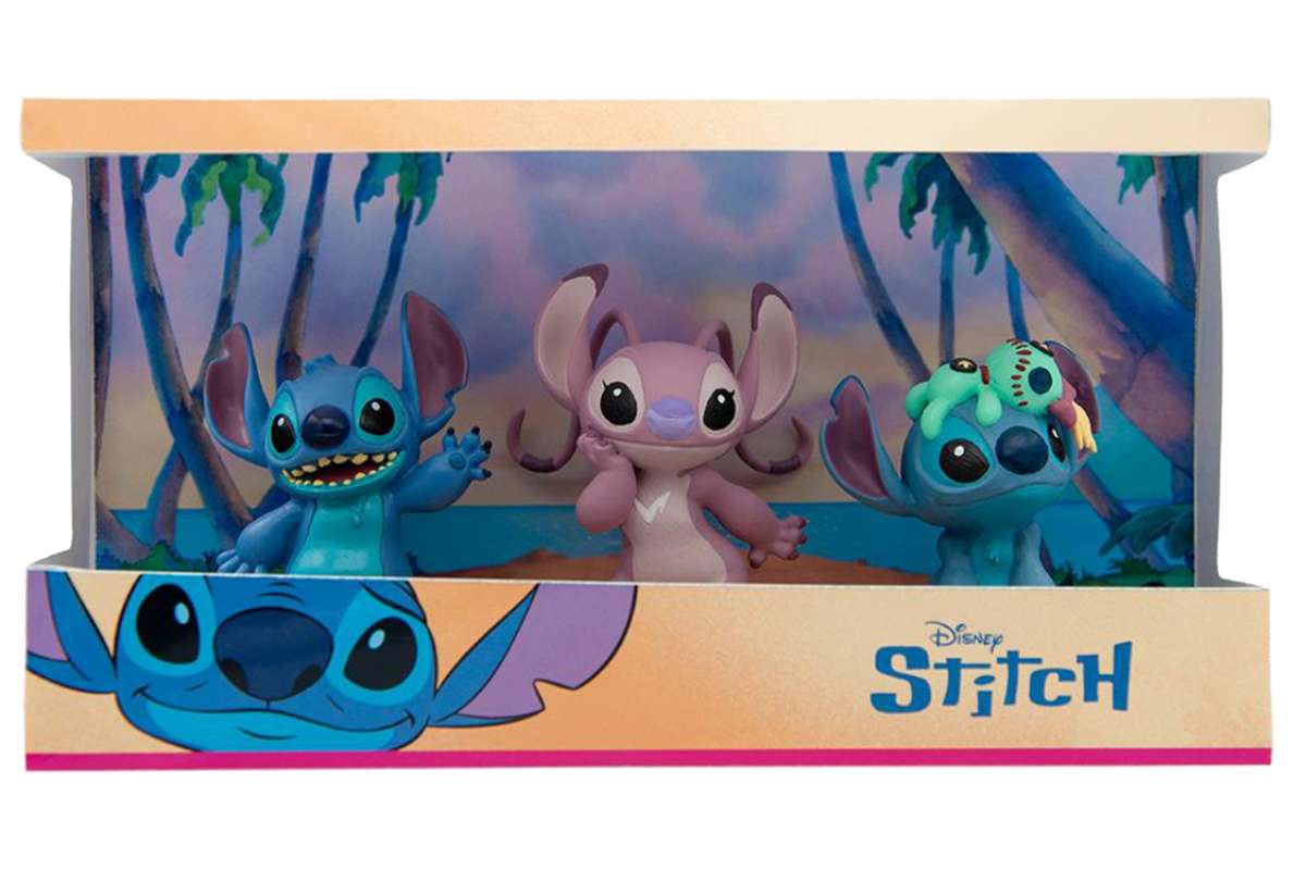 Walt Disney Stitch og Angel gaveæske 3 figurer