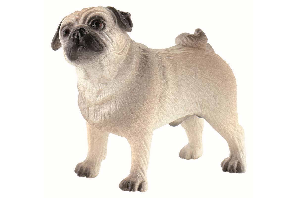 Mops hund 3x5,3x6,2cm