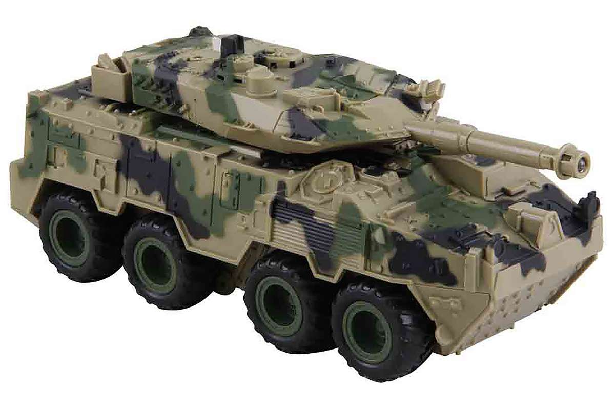 Armored vehicle w/friction, light, sound & Try-Me