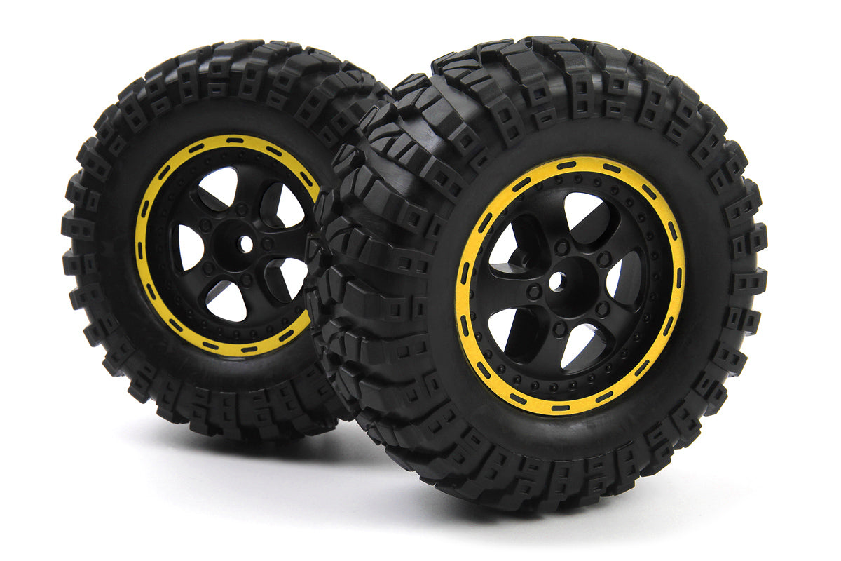 Smyter Desert Wheels/Tires Assembled (Yellow/2pcs)