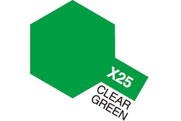 Acrylic Mini X-25 Clear Green (Gloss)