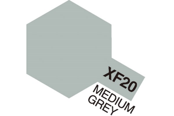 Acrylic Mini XF-20 Medium Grey (Flat)