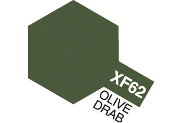 Acrylic Mini XF-62 Olive Drab (Flat)