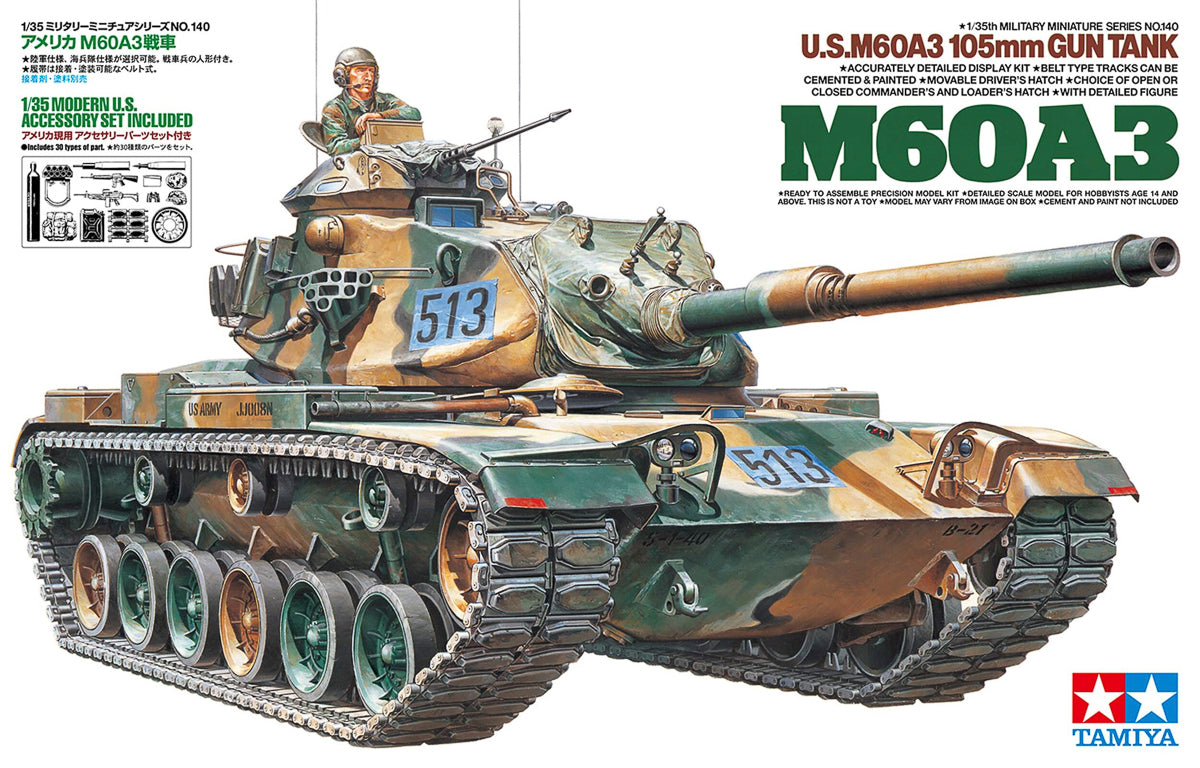 1/35 U.S. M60A3 105mm Gun Tank