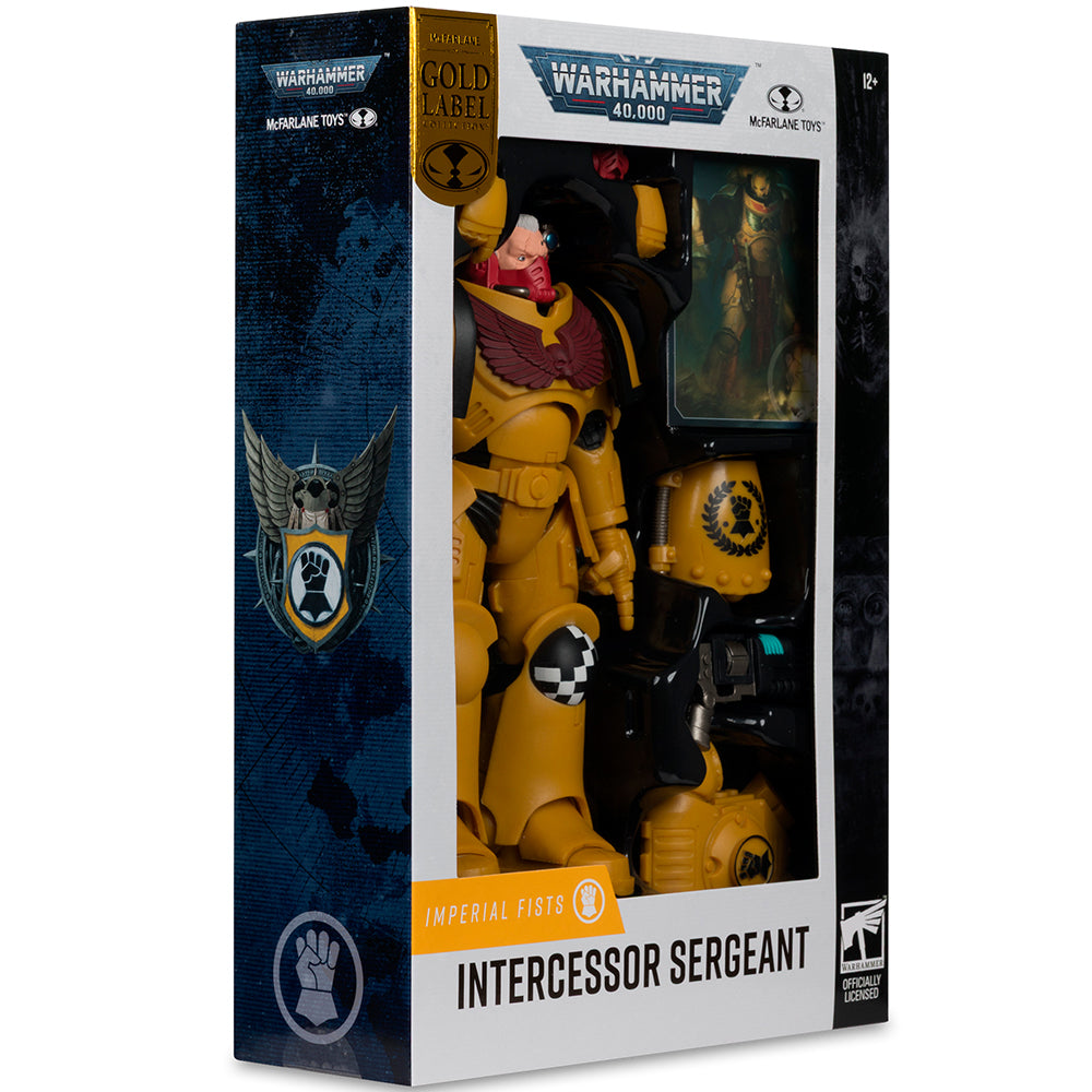 Warhammer 40,000 Intercessor Sergeant (Imperial Fist) Gold Label 7in Figure McFarlane Toys