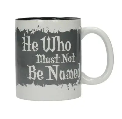 HP HE WHO MUST NOT BE NAMED B&W MUG