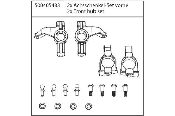 X10E Front Hub Set (2)