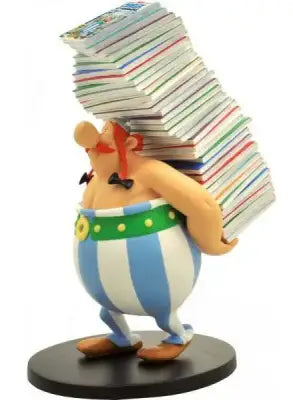 ASTERIX OBELIX PILE OF COMICS COLLECTIBLE FIGURE