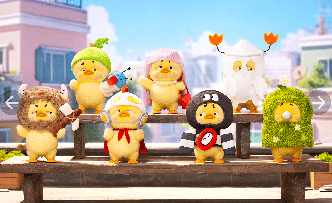 UPSETDUCK - This Way - Display of 6 Ducks 17cm - Mystery Box