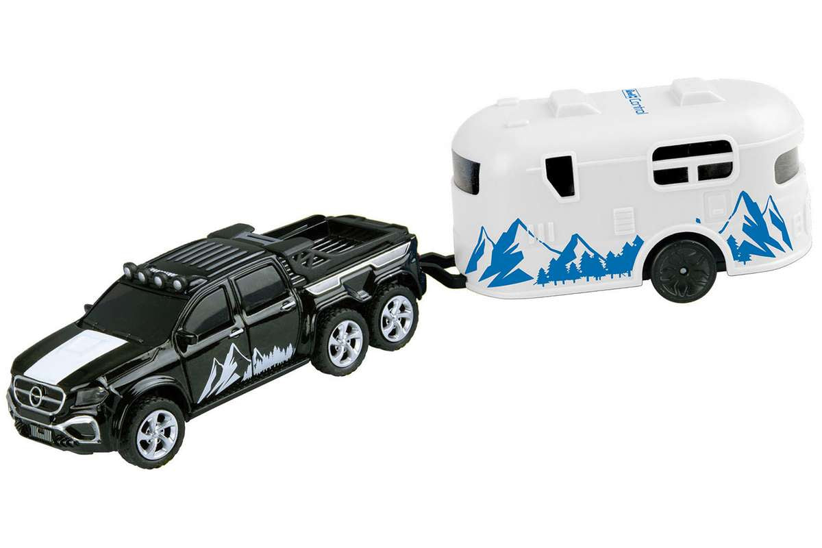 Mini RC Car with Camper 1:64