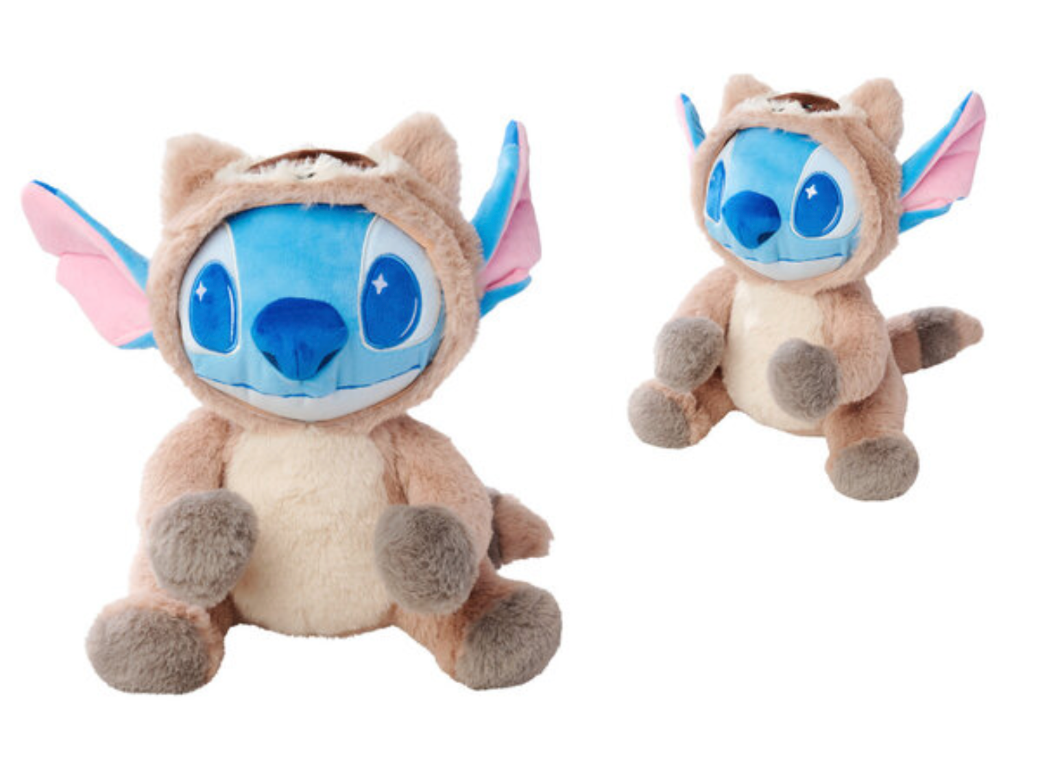 STITCH with Onesie Raccoon - Plush 25cm