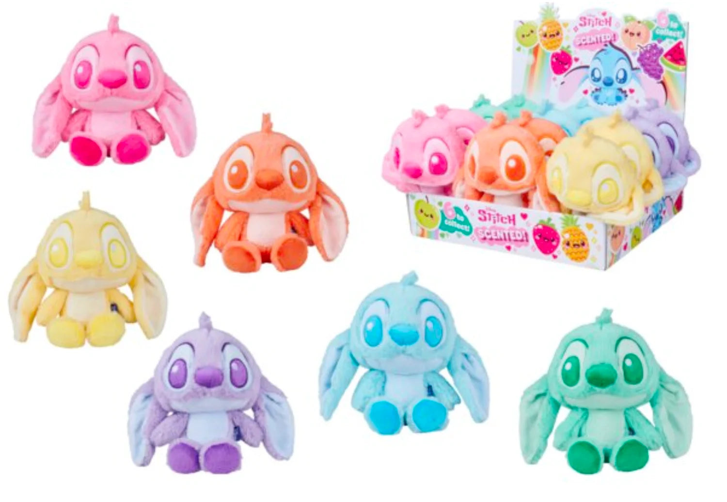 STITCH - Display of 12 Scented Plushs 22cm - 6 Models