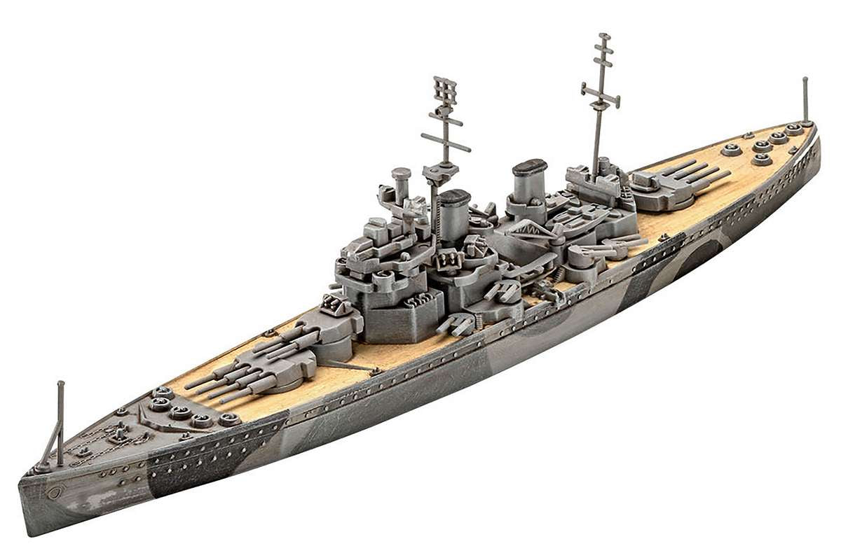 Model Set HMS Duke of York 1:1200