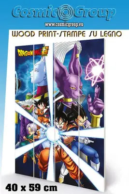 DRAGON BALL GOD DESTRUCTION WOOD PRINT