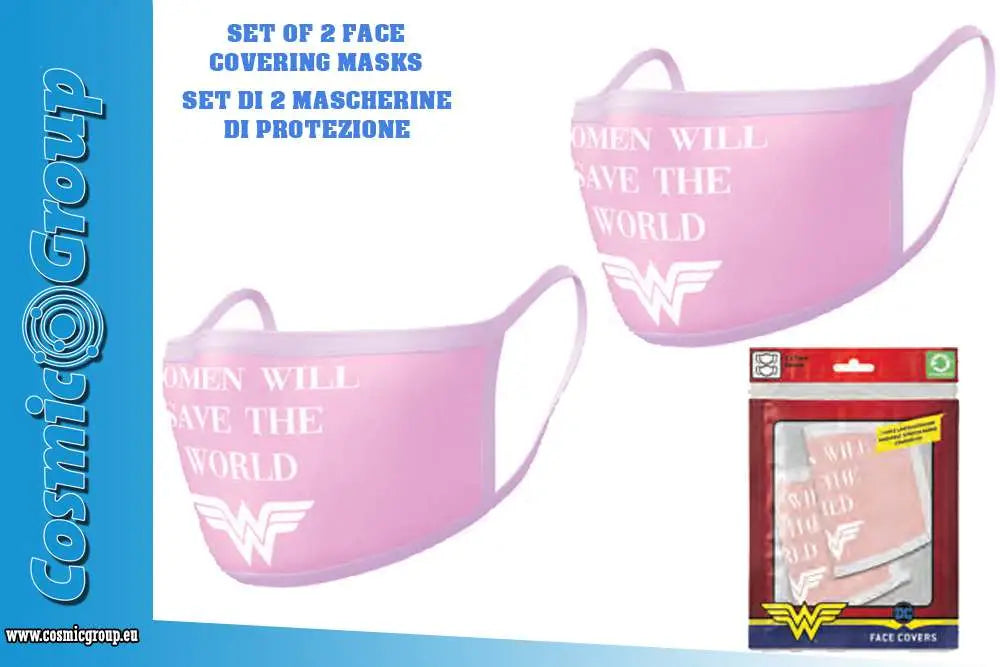 WONDER WOMAN DC FACE COVER.MASK SET(2)