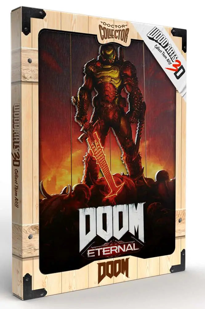 DOOM ETERNAL WOODEN POSTER