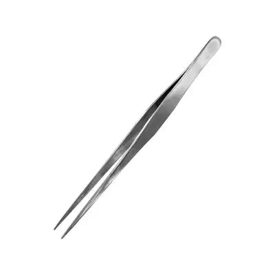 STRAIGHT TIP STAIN STEEL TWEEZERS 175mm