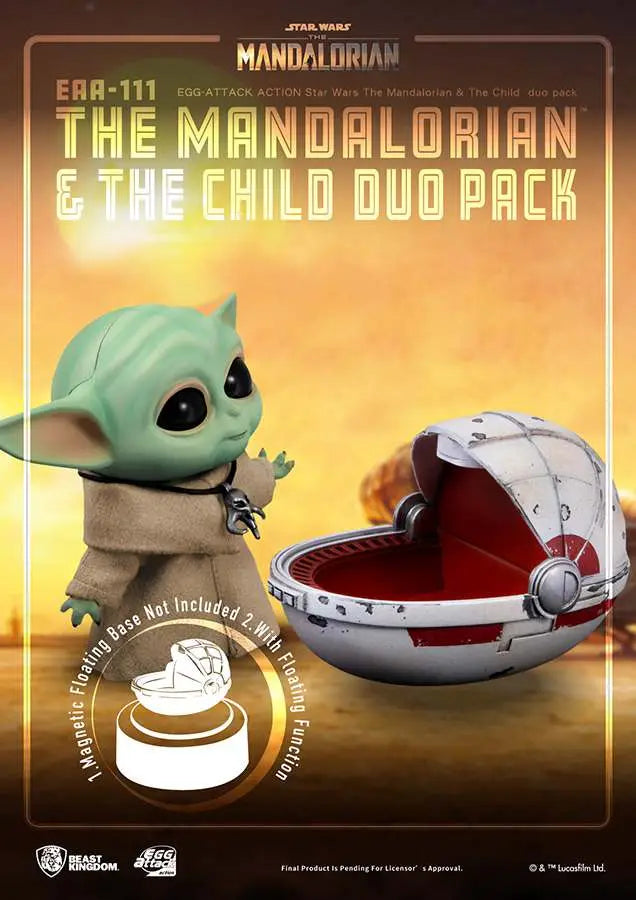 SW EGG AA MANDALORIAN & THE CHILD DUO PK