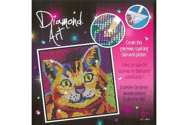 Diamond Art 20x20cm Kitten