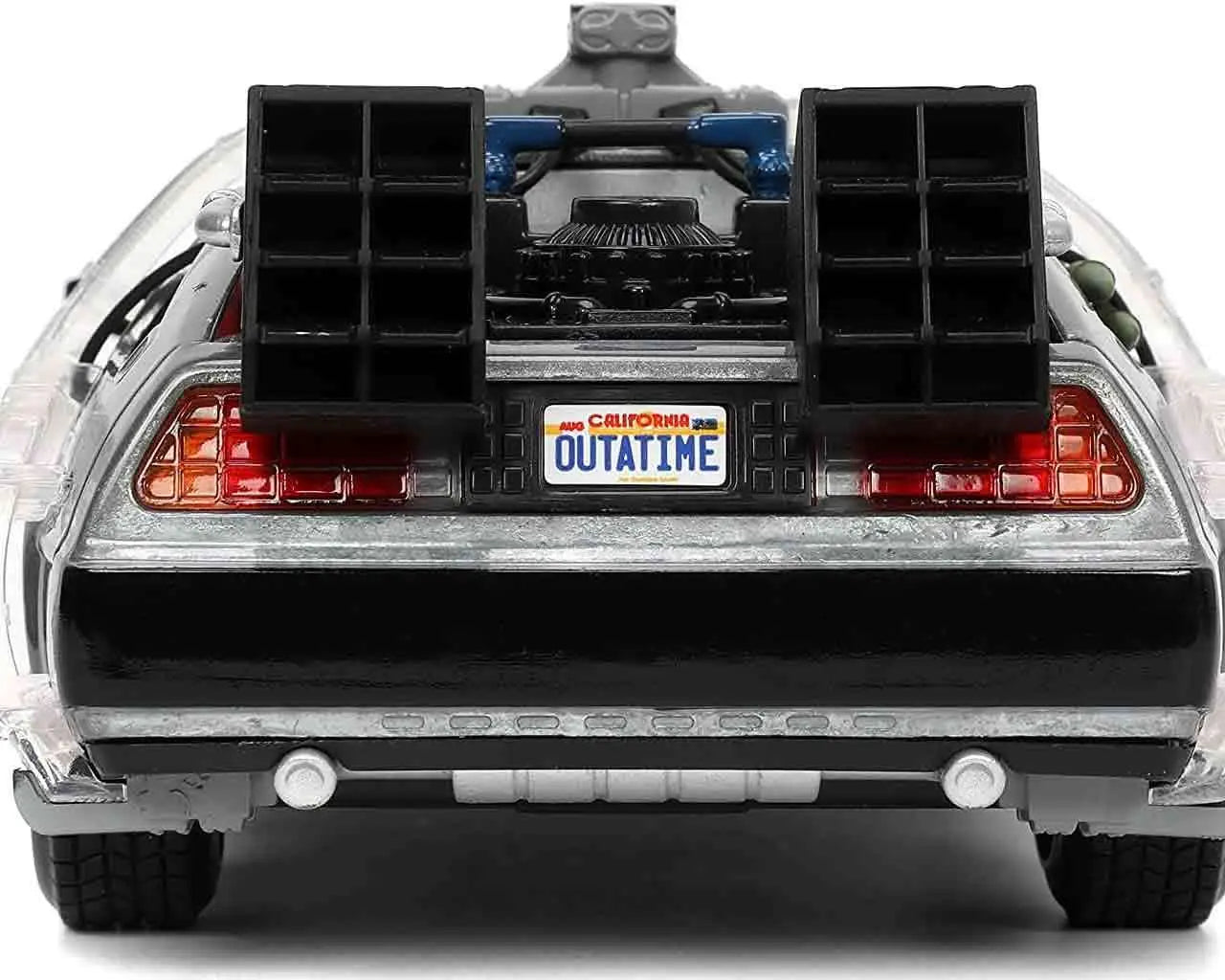 BACK TO THE FUTURE PART 1 1982 DELOREAN LIGHTS 1/24 DIE-CAST MODEL