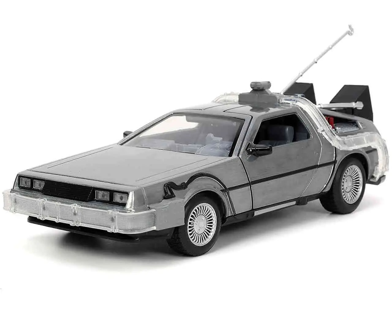 BACK TO THE FUTURE PART 1 1982 DELOREAN LIGHTS 1/24 DIE-CAST MODEL