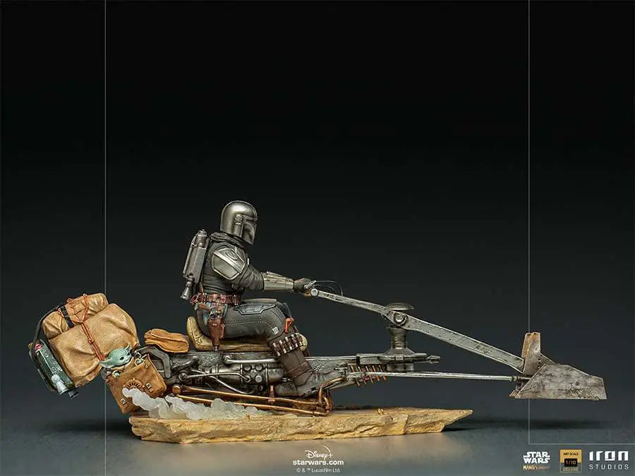 MANDALORIAN ON SPEEDERBIKE 1/10 ART ST
