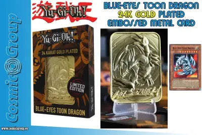 YU-GI-OH!LTD ED 24K GOLD-BLUE EYS DRAGON