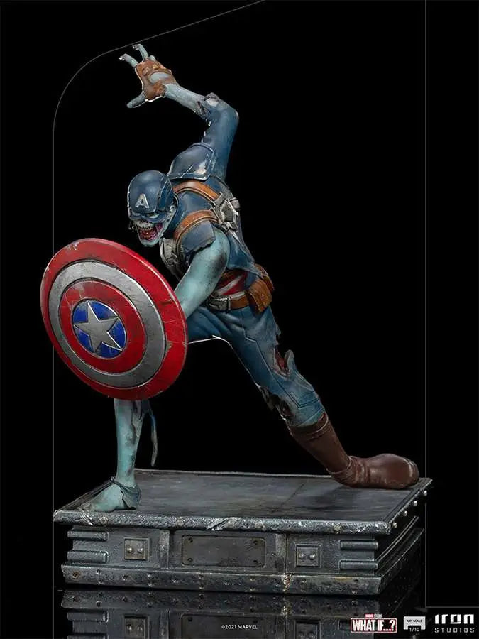 WHAT IF ZOMBIE CAPT AMERICA 1/10 ART ST