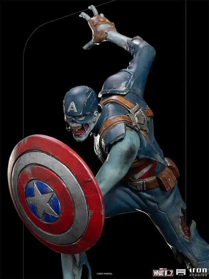 WHAT IF ZOMBIE CAPT AMERICA 1/10 ART ST