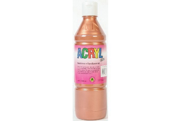 Acryl metallic 500ml kobber