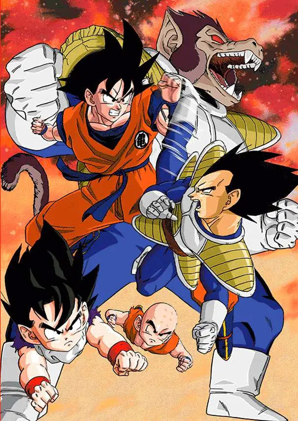 DRAGON BALL Z GOKU VS VEGETA 3D EFFECT N