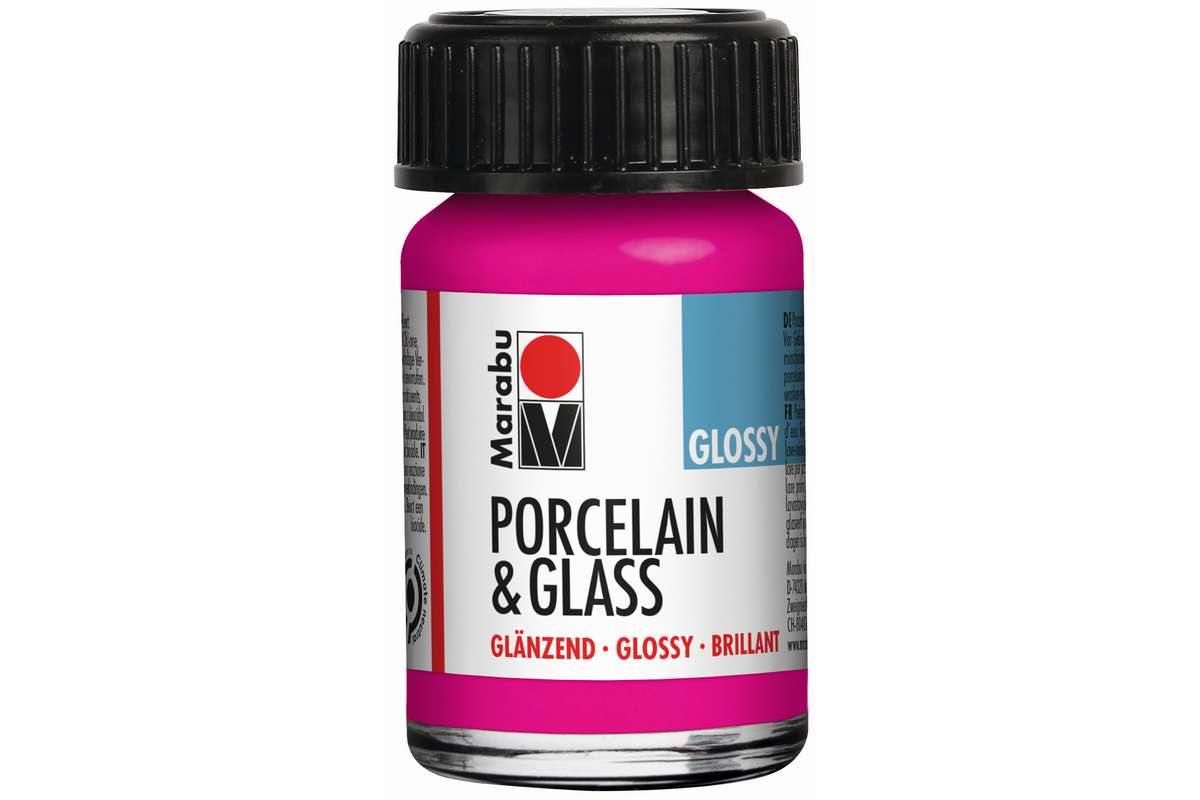 Porcelain & Glass glossy 15ml, raspberry (131)