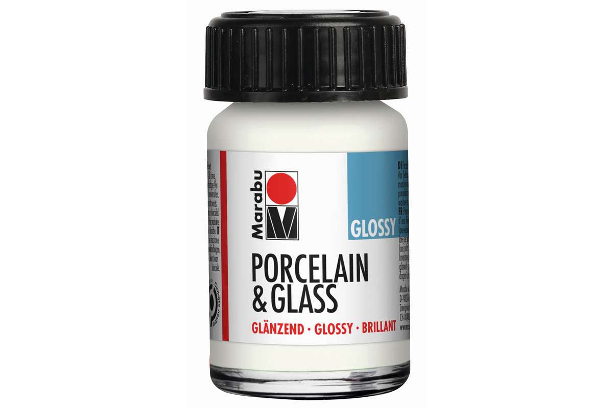 Porcelain & Glass glossy 15ml, white (070)