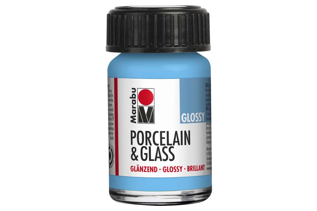 Porcelain & Glass glossy 15ml, light blue (090)