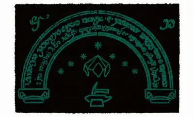 LOTR MORIA GATE 60X40 DOORMAT