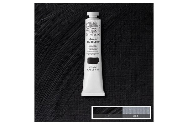 Artists oil colour 200ml ivory black 331