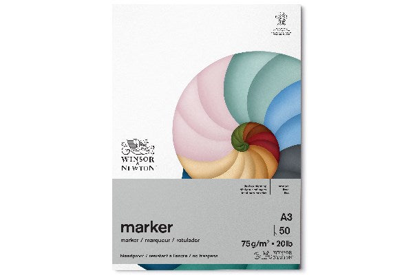 Bleedproof paper pad A3, 75g, 50 pages